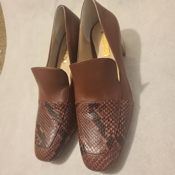 Louise et Cie Women's Lavey Leather Snake Embossed Burgundy Loafer Sz 7.5 - Picture 5 of 6